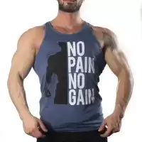 No Pain No Gain Tank Top Atlet Lacivert